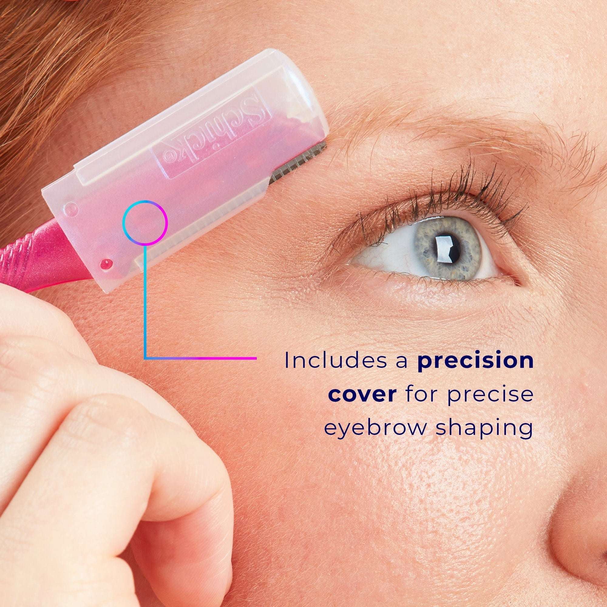 (Paquete de 2) Schick Hydro Silk Touch-up Depiladora manual para dermaplaning con cubierta de precisión, 3 unidades, Rasuradora facial para mujeres