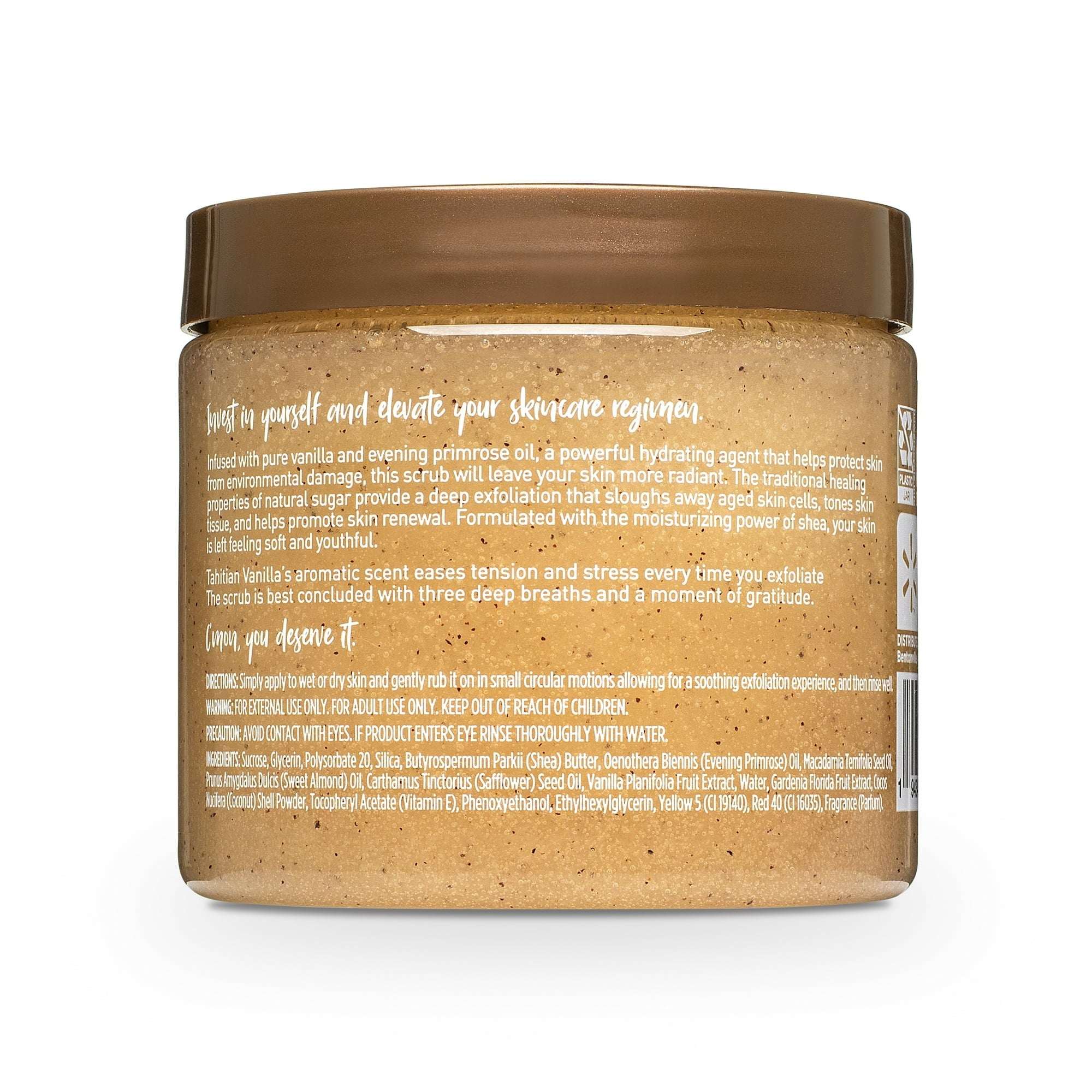 (2 pack) Shea Sugar Scrub, Tahitian Vanilla, 18 oz