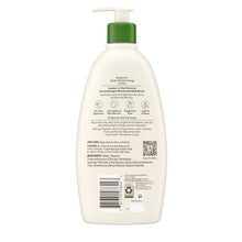 Aveeno Daily Moisturizing body lotion 18 fl oz bottle, back label view