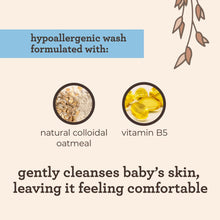 Hypoallergenic wash formulated with natural colloidal oatmeal and vitamin B5