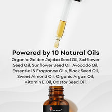 Beard and hair oil bottle with dropper dispensing amber oil