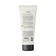 White squeeze shave cream tube with CREMO branding and black cap