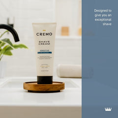 (2 pack) Cremo Sensitive Skin Concentrated Shave Cream, Unscented, 6 fl oz