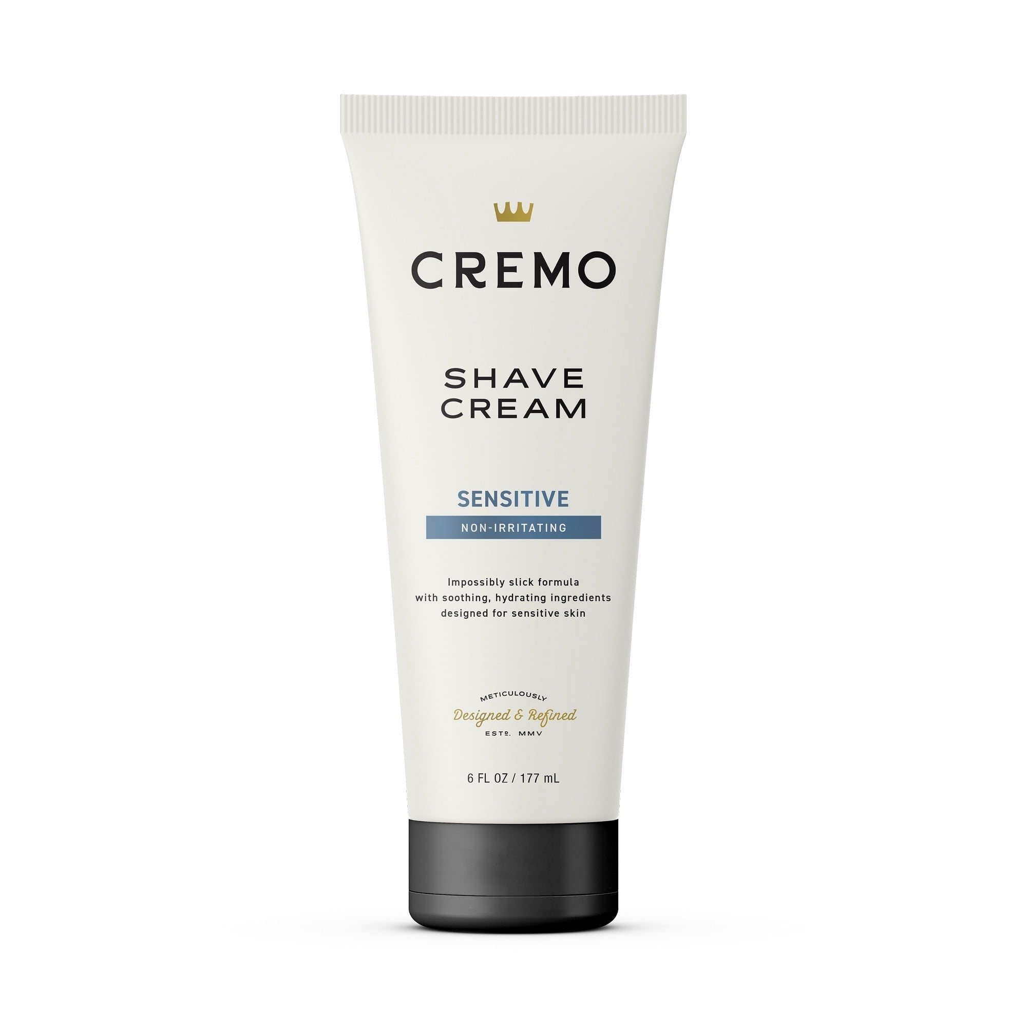 (2 pack) Cremo Sensitive Skin Concentrated Shave Cream, Unscented, 6 fl oz