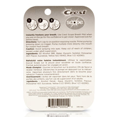 (6 pack) Crest Scope Long Lasting Mint Breath Mist, 0.24 fl oz, 2 ct
