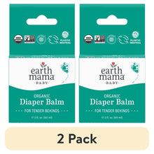 2-pack Earth Mama organic diaper balm boxes, teal and white packaging, 2 fl oz each