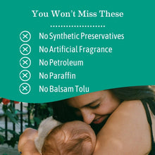 Earth Mama organic diaper balm benefits list: no synthetic preservatives, no artificial fragrance