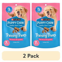 (2 pack) Purina Puppy Chow Dog Training Treats, Healthy Start with Real Salmon, 7 oz Pouch