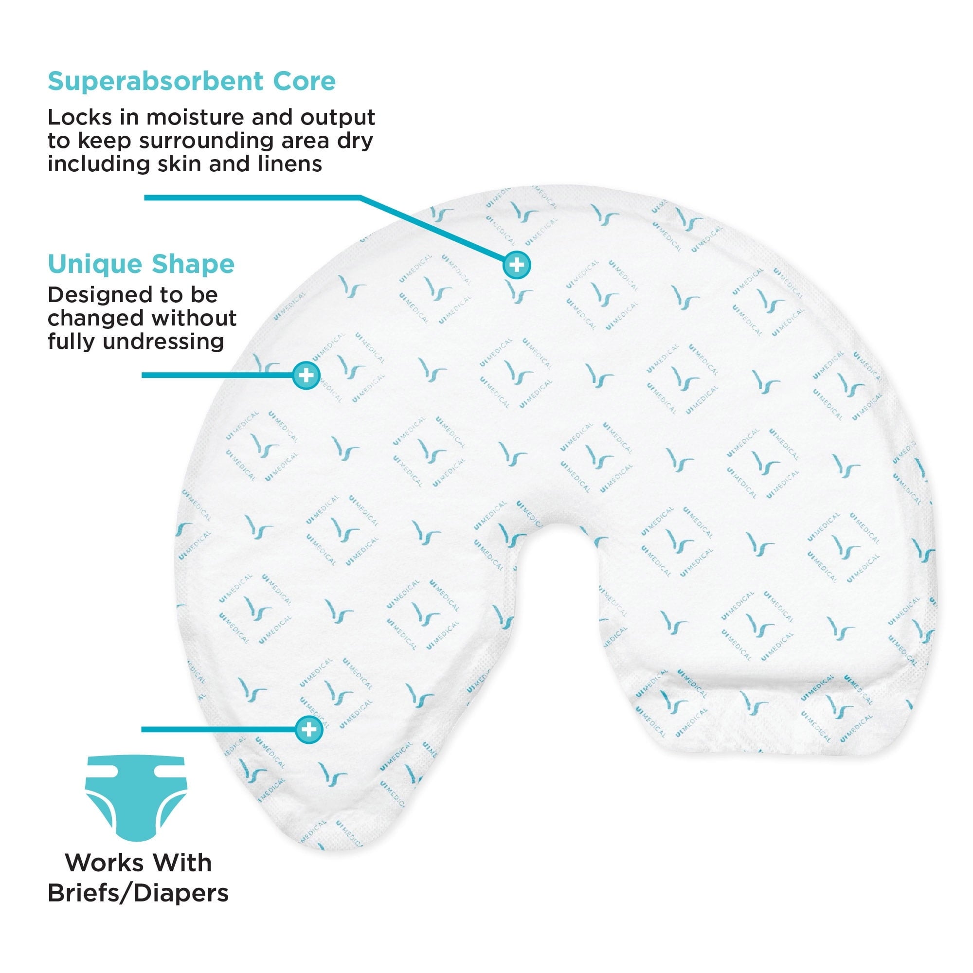 (2 pack) QuickChange Male Maximum Absorbency Incontinence Wrap, One-Size, 8 Count