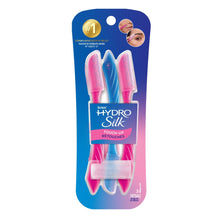 Face dermaplaning razor set in pink blister packaging, two touch-up wands