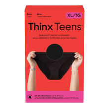 Black bikini leakproof period underwear, size XL/TG, 2-pack box packaging