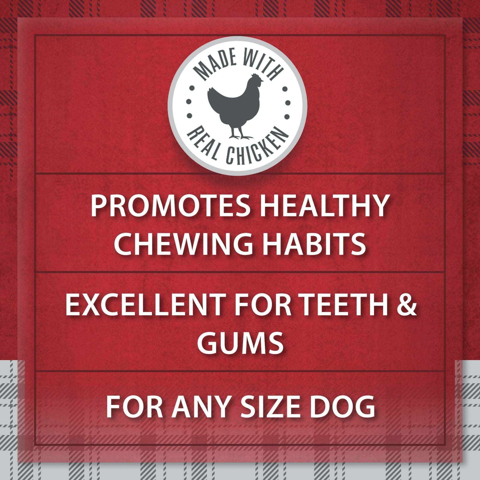 Ol'Roy Rawhide Chicken Sticks, Dog Treats, Chicken Flavor, 5 inch, 50ct Pack