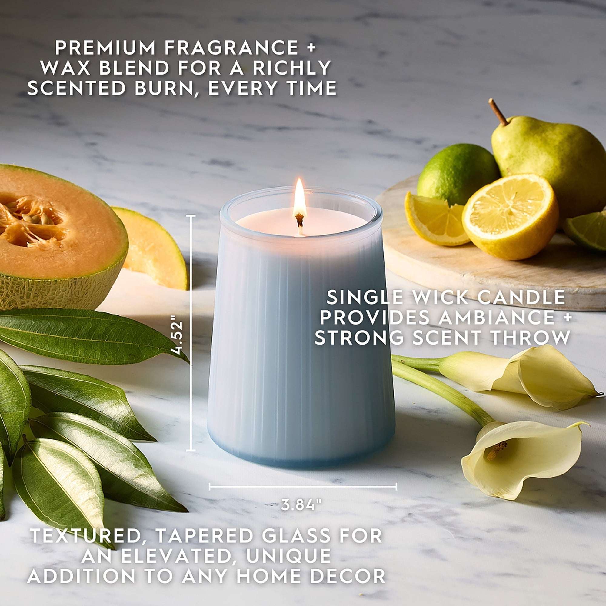 Better Homes and Gardens 16.1 oz. Bronze Mahogany Scented Ribbed Jar Candle