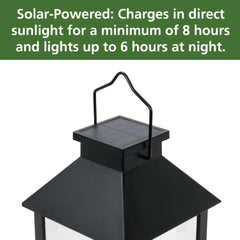 Mainstays Solar Lantern Black