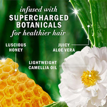 Hair conditioner botanical infographic with honeycomb and white flower