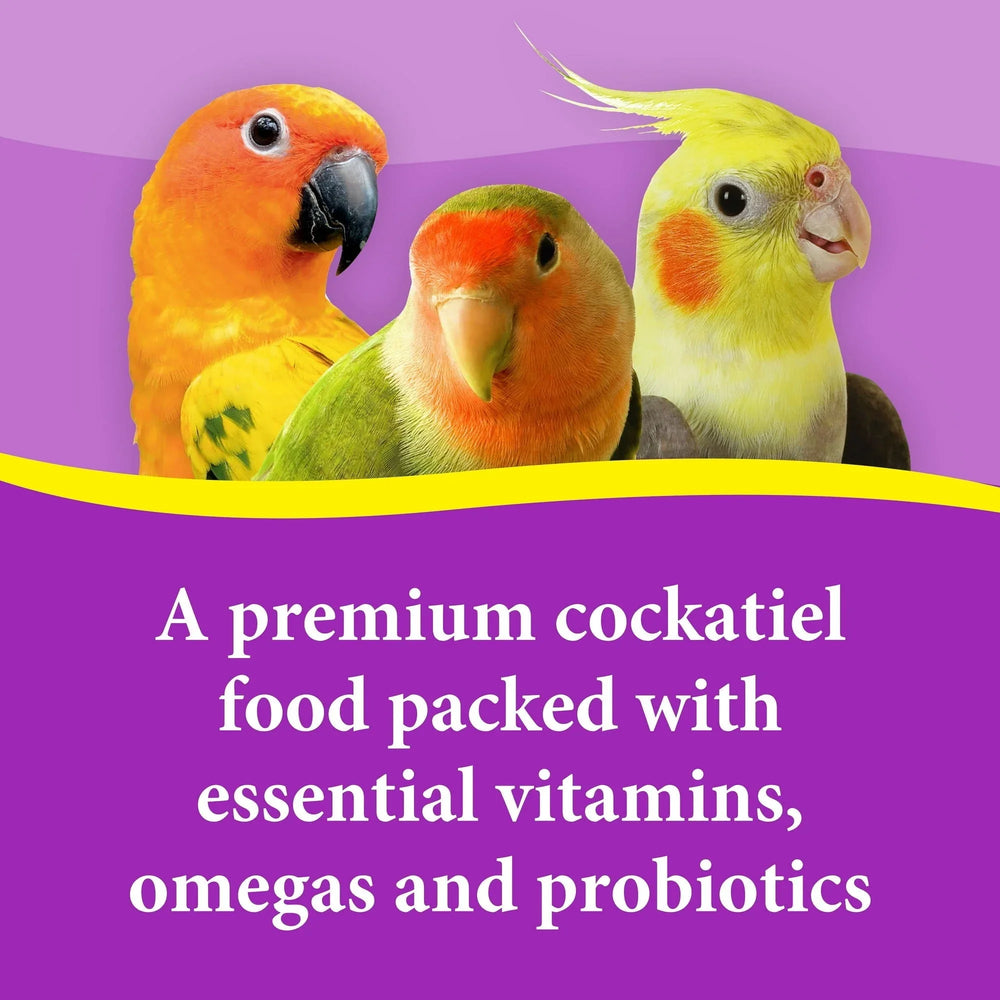 3-D Pet Products Premium Cockatiel Bird Food Seeds, with Probiotics, 4.5 lb. Stay Fresh Jar - USA MEGA SHOP
