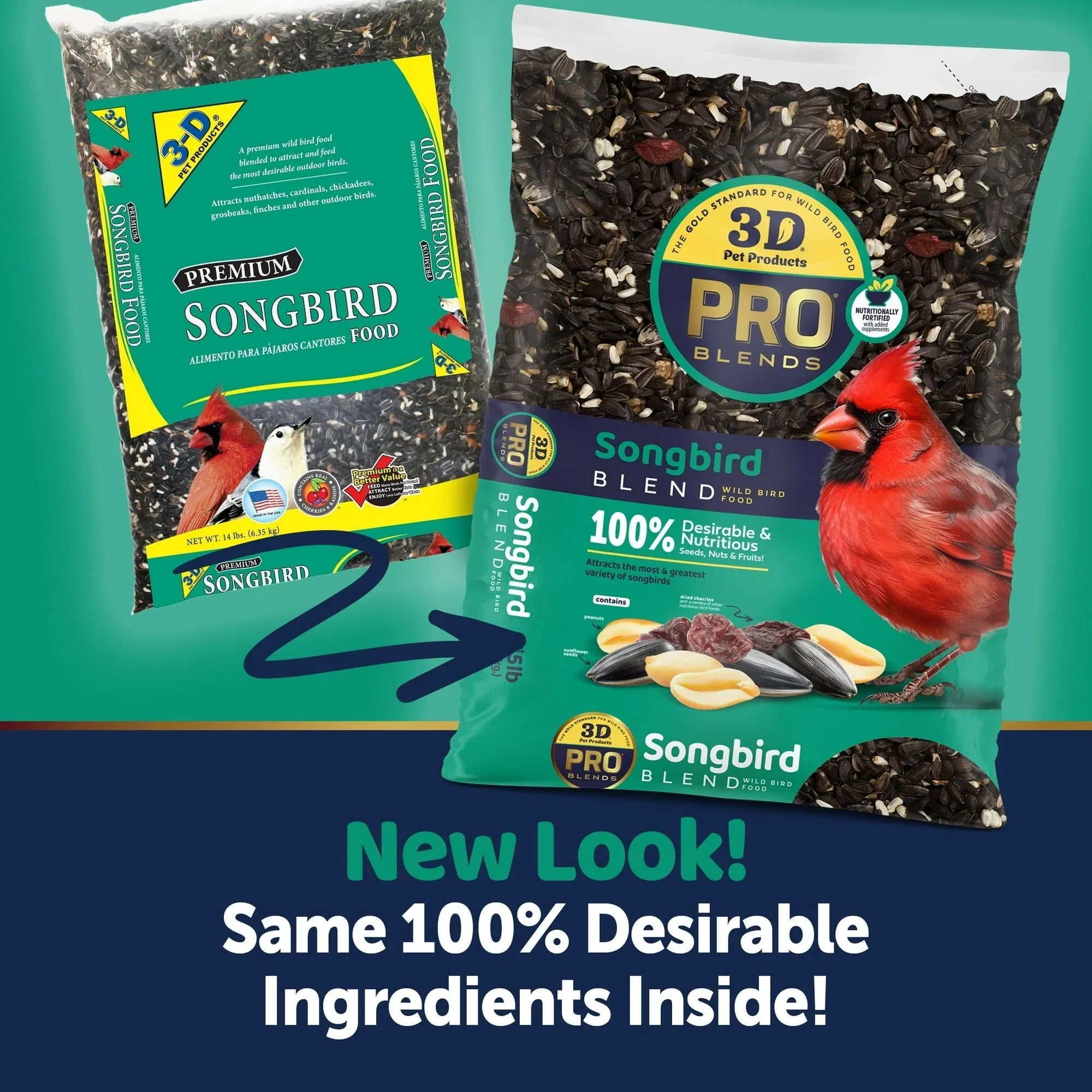 3-D Pro Blends Songbird Blend Wild Bird Food, Wild Bird Seeds, 5 Pounds - USA MEGA SHOP