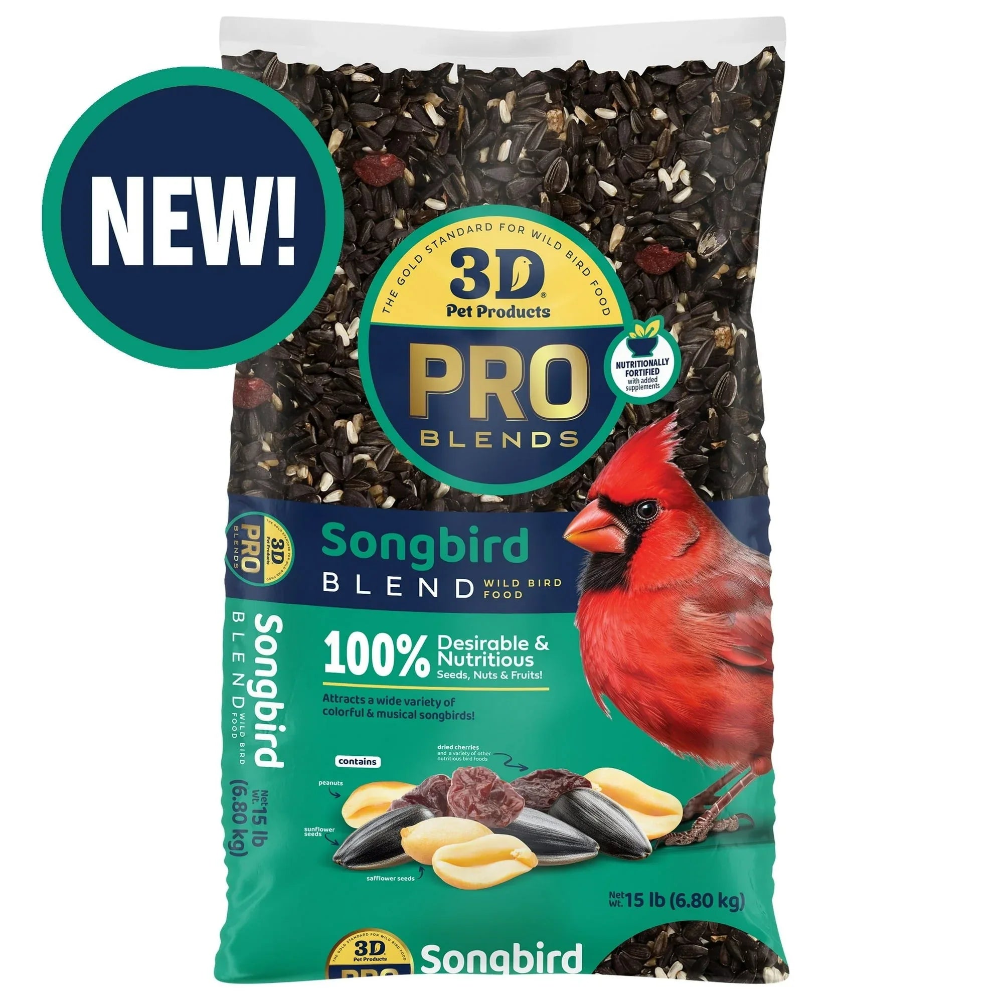 3-D Pro Blends Songbird Blend Wild Bird Food, Wild Bird Seeds, 5 Pounds - USA MEGA SHOP