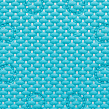 Aqua foam bathtub mat surface with suction cup bumps, woven texture
