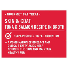 (12 pack) Pure Balance Pro+ Skin and Coat Tuna and Salmon Recipe in Broth, 1.4 oz