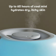 3-in-1 humidifier mist outlet close-up on blue top lid