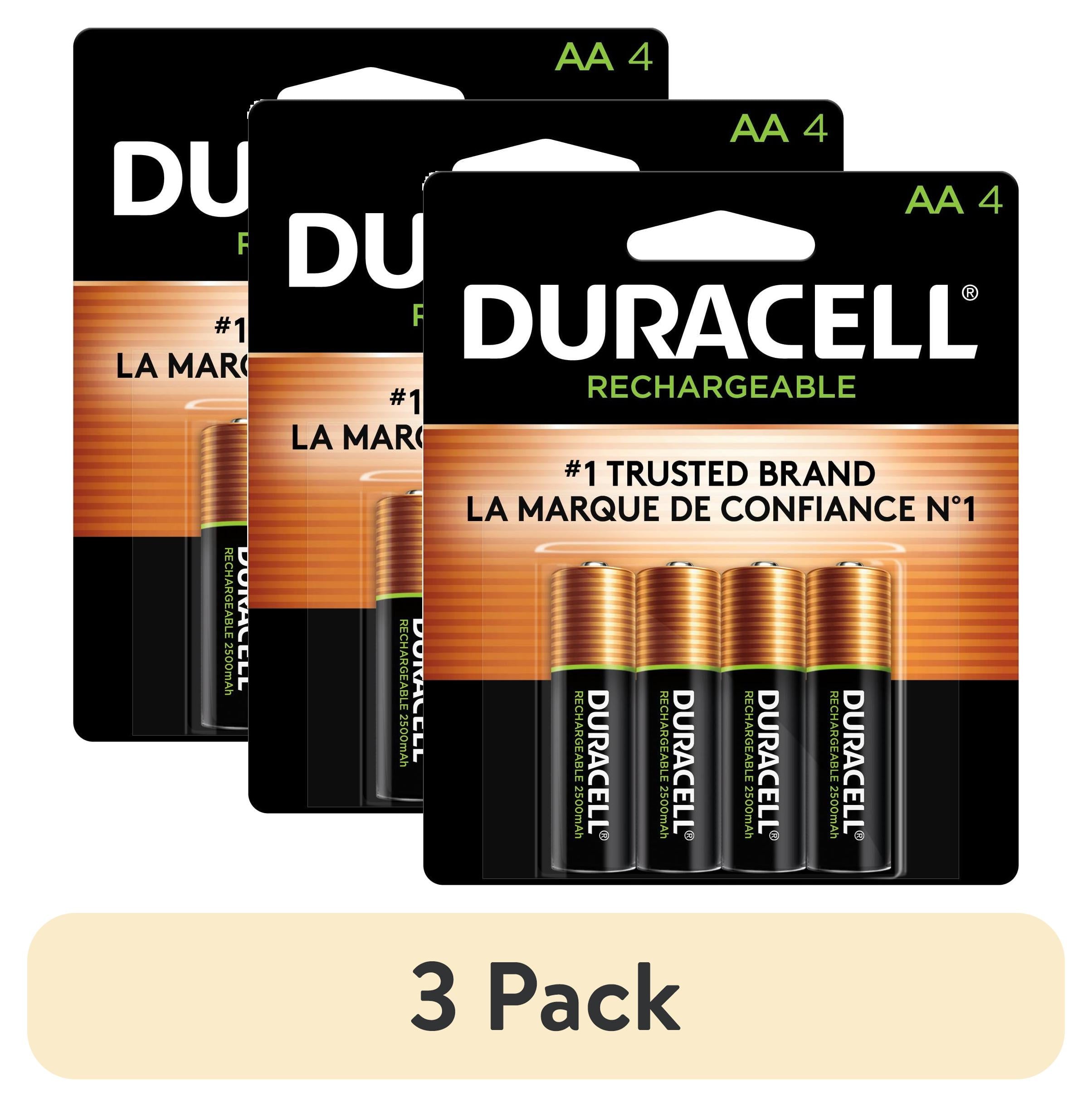 Duracell DX1500B4N Rechargeable Staycharged Nimh Batteries, Aa, 4/Pack