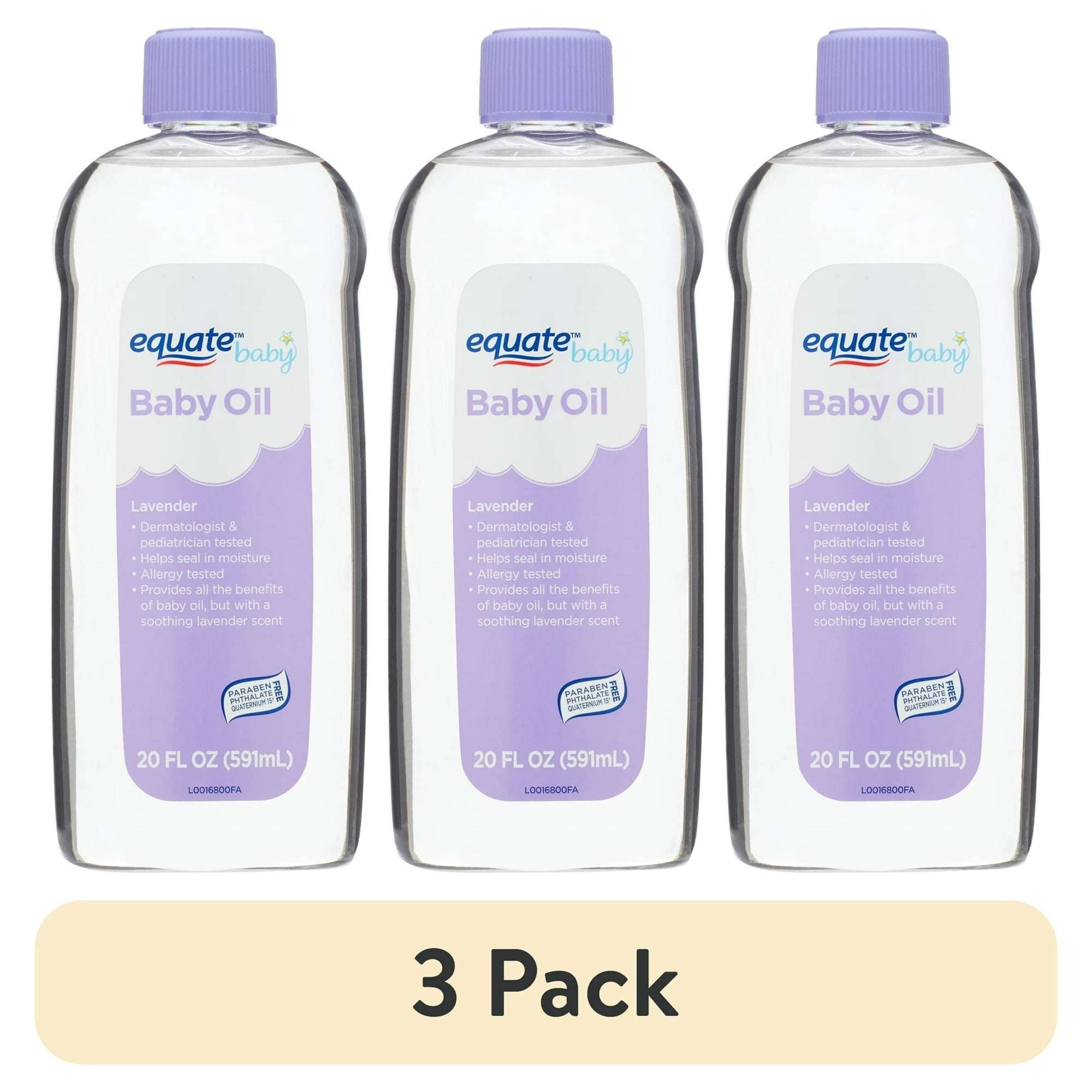 Equate Baby Oil, Lavender, 20 fl oz