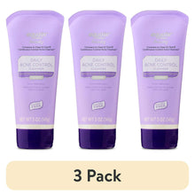 Acne control cleanser tubes, 3-pack, lavender bottles with dark purple bottoms