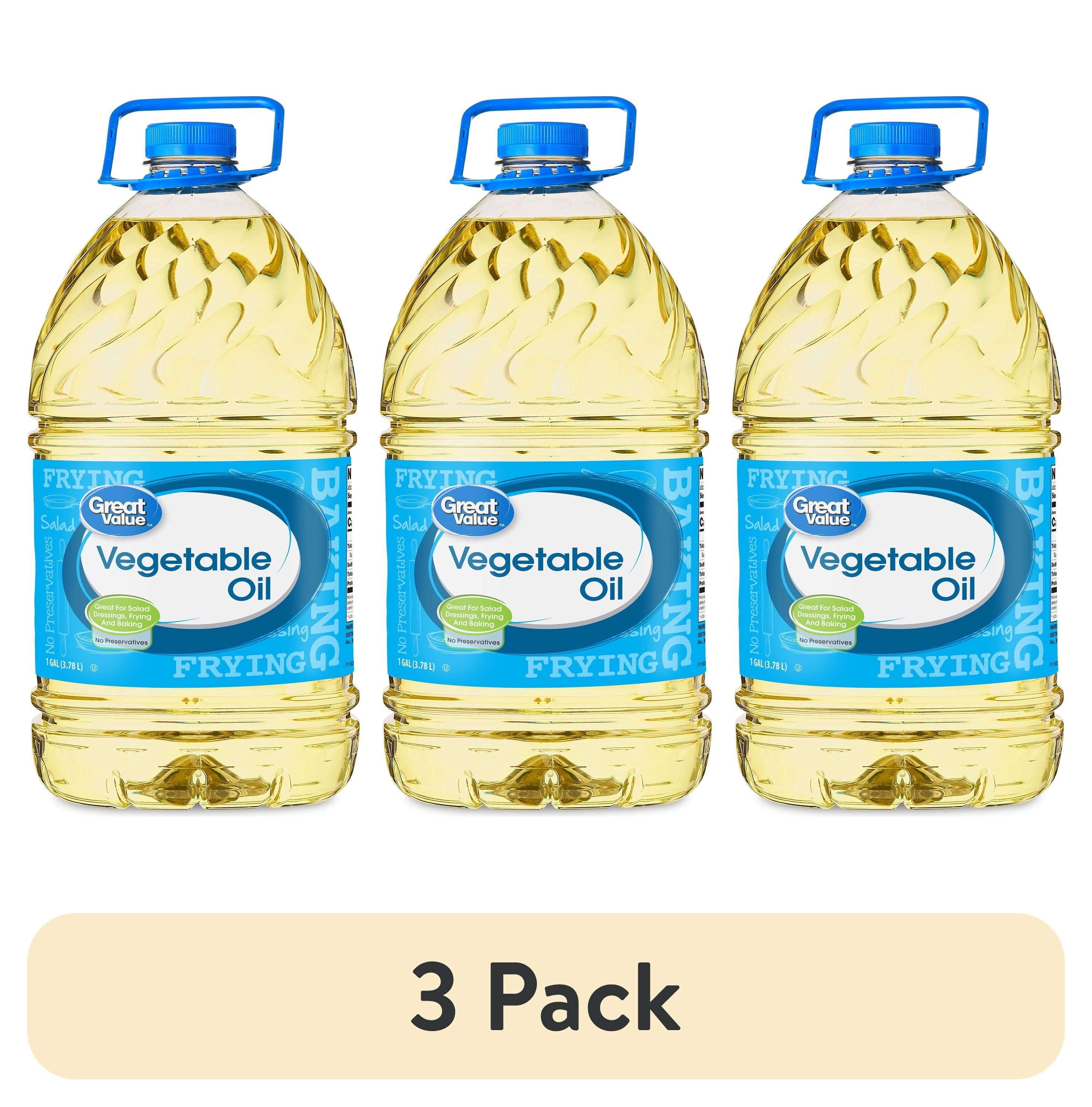 Great Value Vegetable Oil, Heart Healthy and Versatile, 1 Gallon Bottle