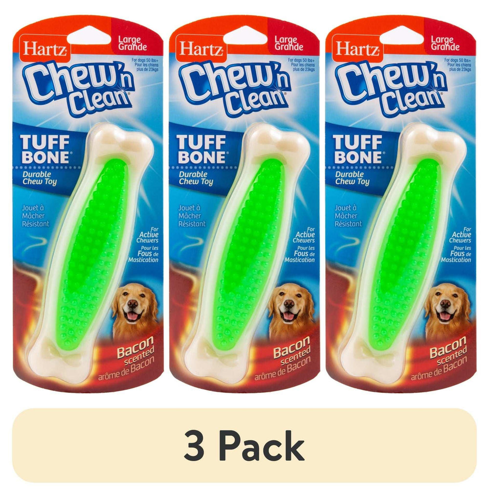 Hartz Chew n Clean Tuff Bone Dog Toy, Small, Color May Vary - USA MEGA SHOP