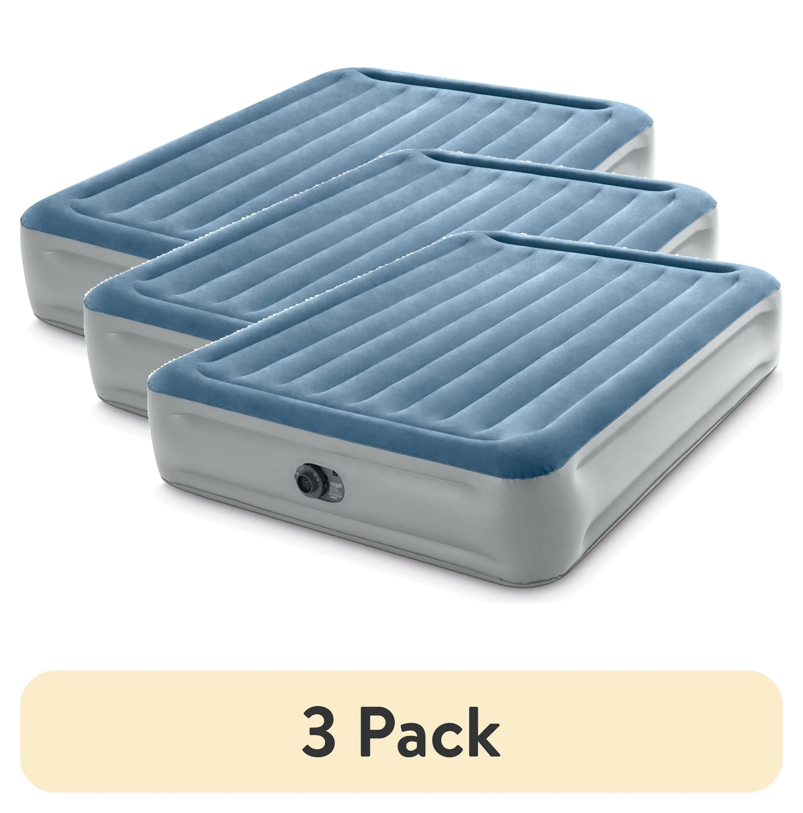 Intex 15" Twin Essential Rest Dura-Beam Airbed Mattress with Built-in Pump - USA MEGA SHOP