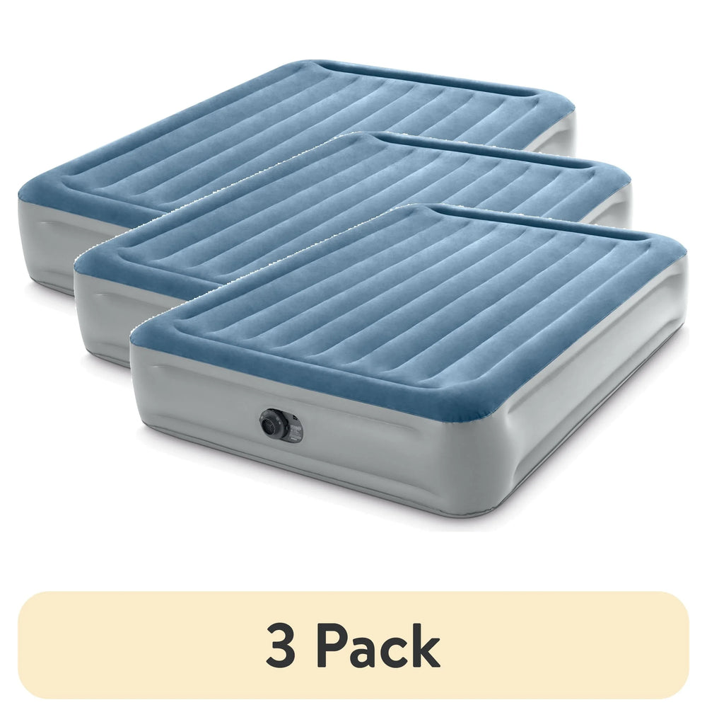 Intex 15" Twin Essential Rest Dura-Beam Airbed Mattress with Built-in Pump - USA MEGA SHOP