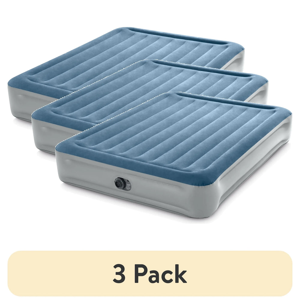 Intex 15" Twin Essential Rest Dura-Beam Airbed Mattress with Built-in Pump - USA MEGA SHOP