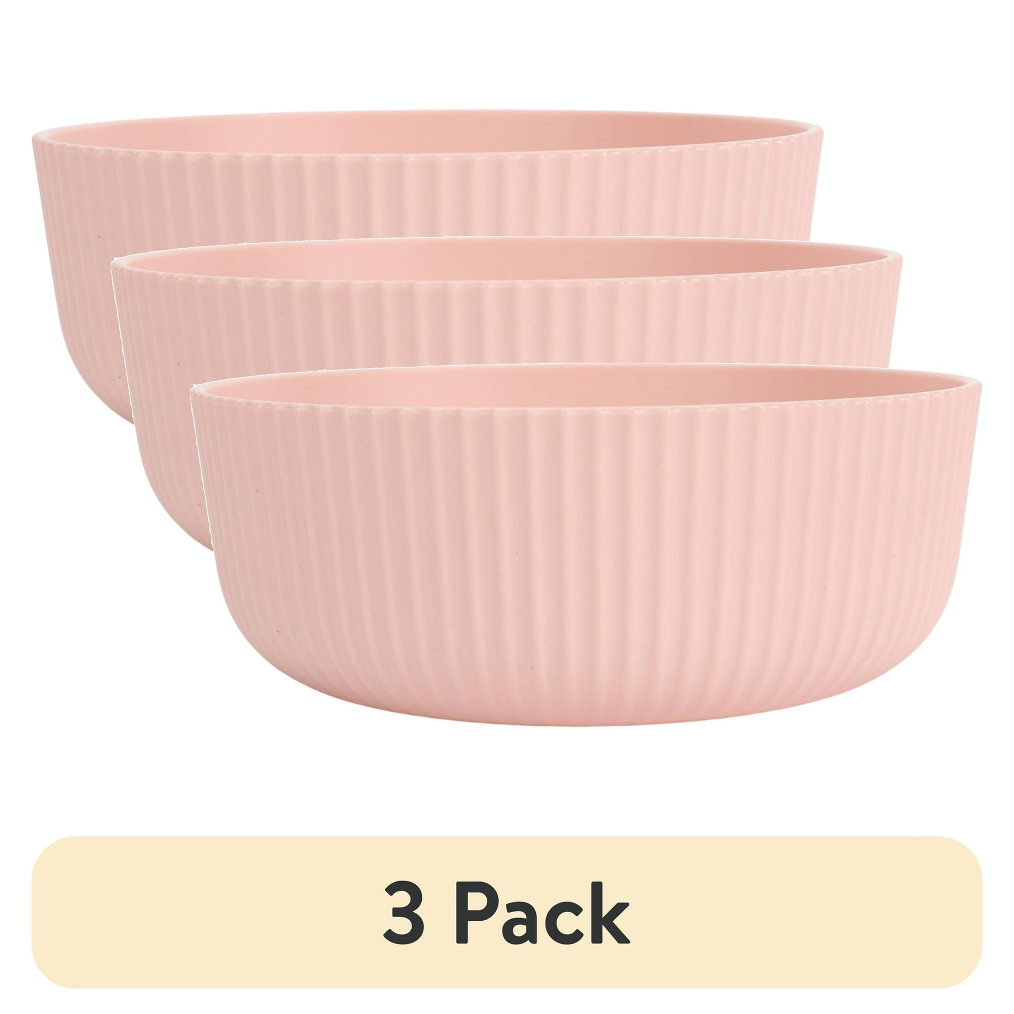 (3 pack) Mainstays - Black Eco-Friendly Recycled Plastic Cereal Bowl, 38-Ounce