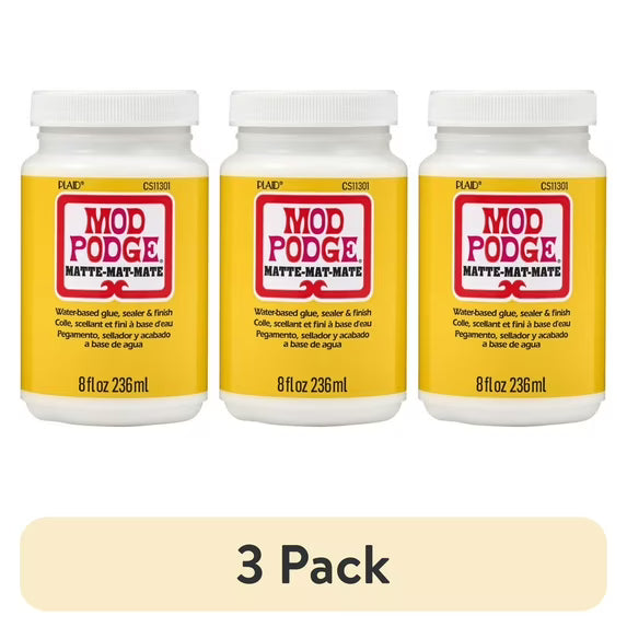Mod Podge Sealer, Glue, and Finish, Matte Finish, Clear, 8 fl oz