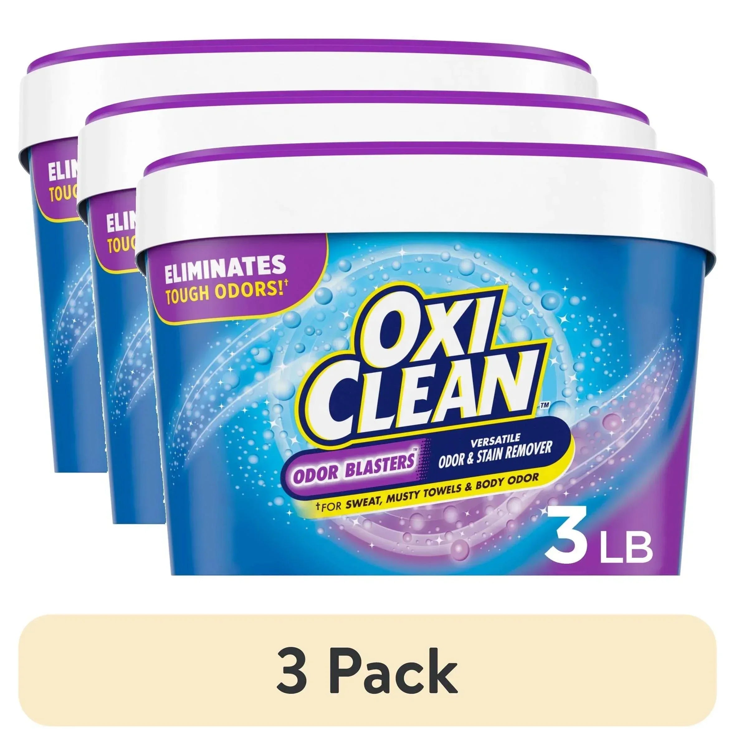 OxiClean Odor Blasters Versatile Home and Laundry Stain Remover Powder, 3 lb
