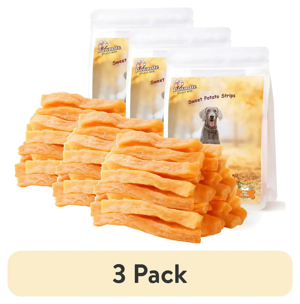 Pawmate Sweet Potato Dog Treats, Promote Digestion Soft Chews for All Dogs, 30 ct Packet - USA MEGA SHOP