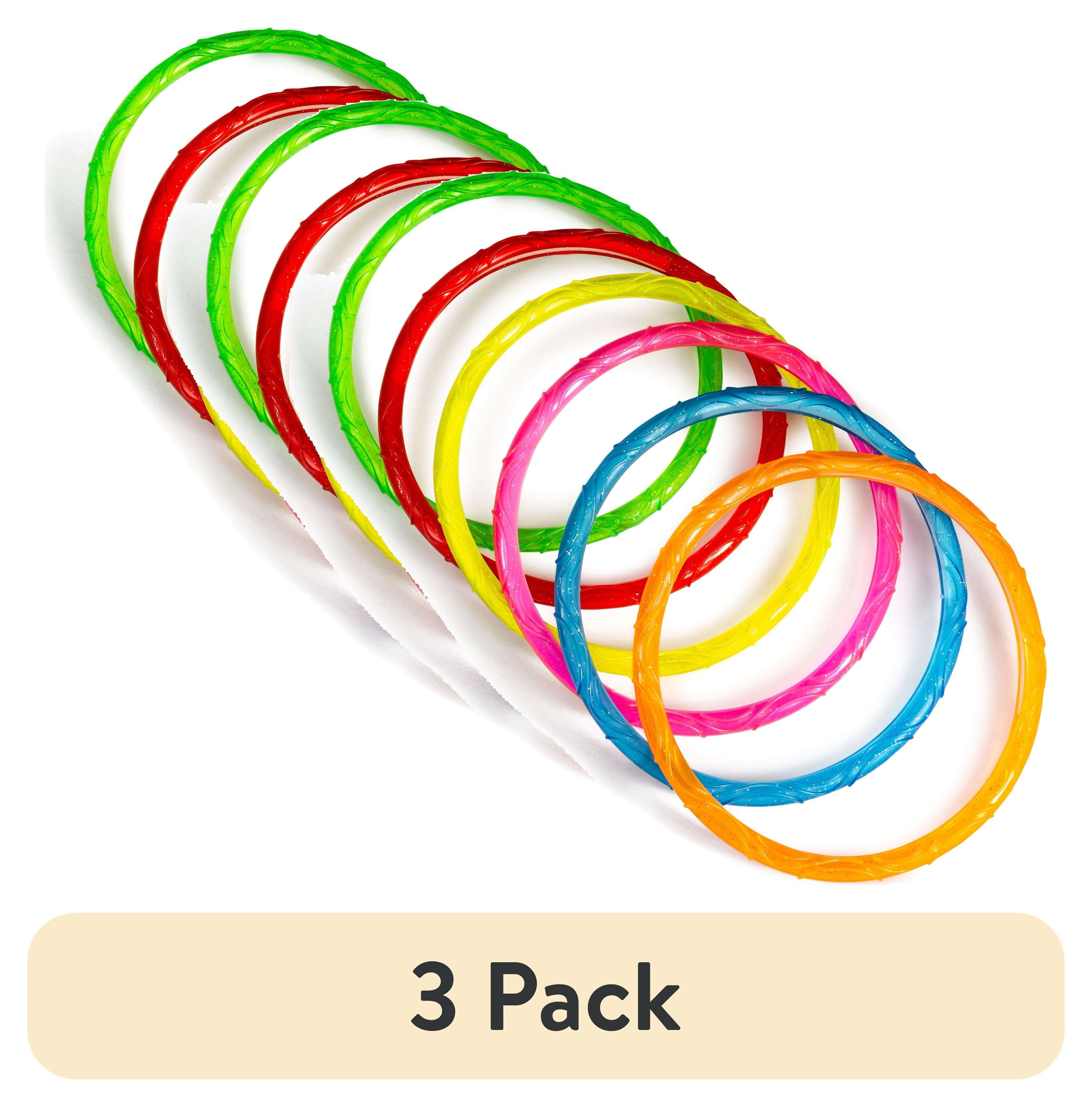 Play Day Sparkly Pool Ring Diving Set for Children, Multi-Color, 6 Rings