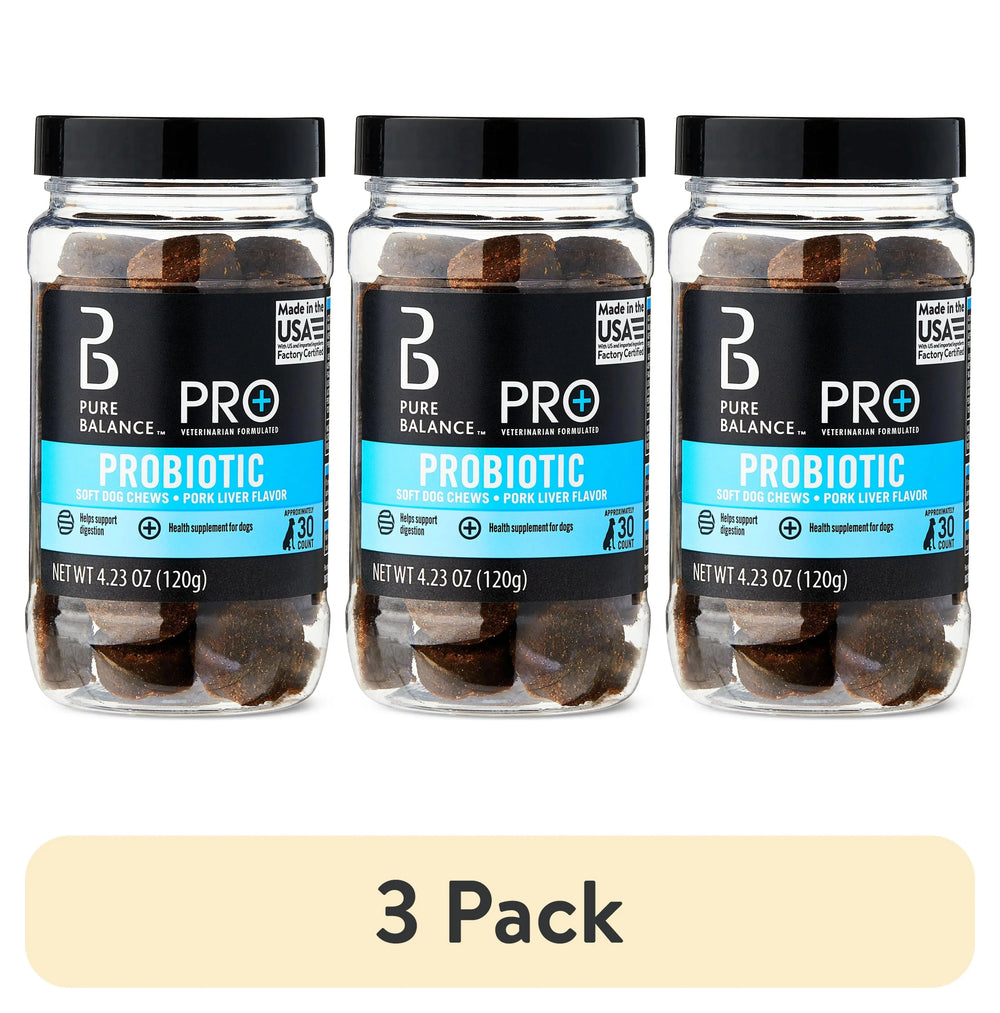 Pure Balance Pro+ Probiotic, Digestion Support, Dog Soft Chews, 30 Count - USA MEGA SHOP