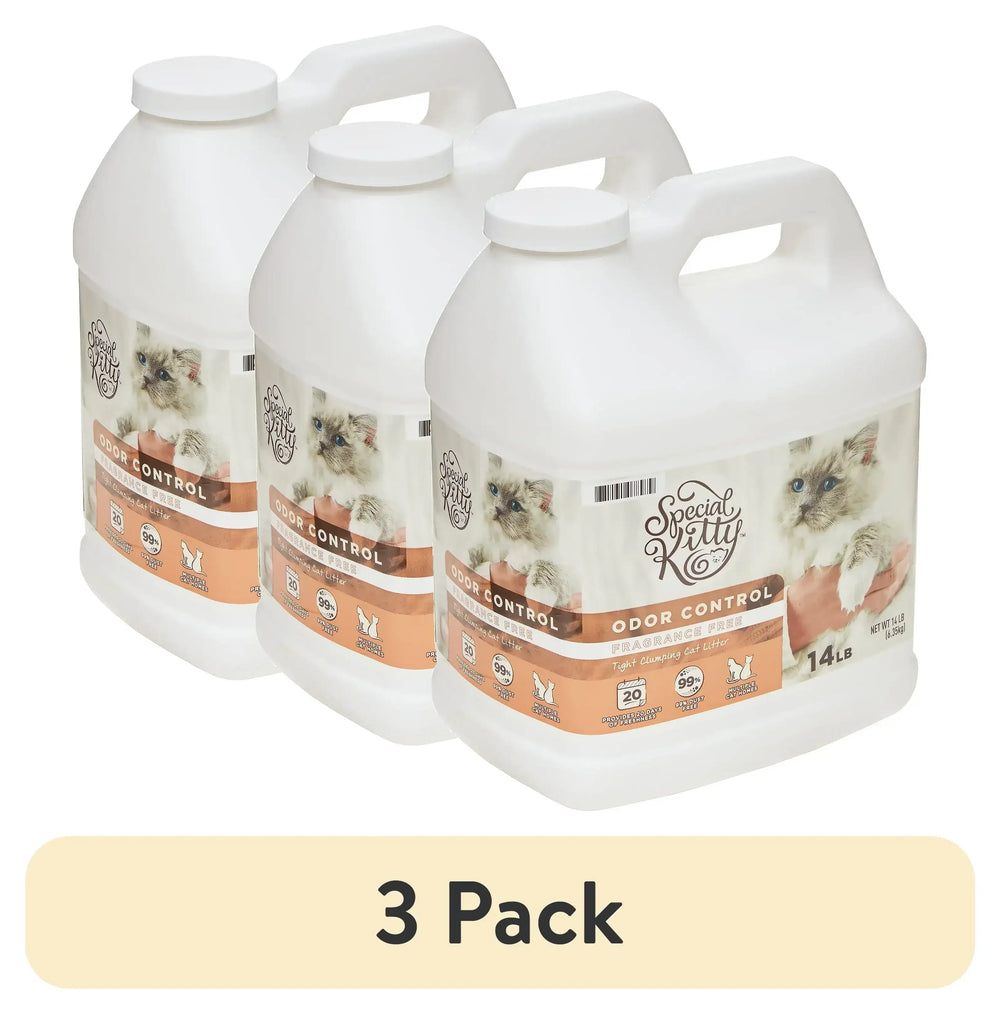Special Kitty Scoopable Tight Clumping Cat Litter, Fragrance Free, 14 lb - USA MEGA SHOP