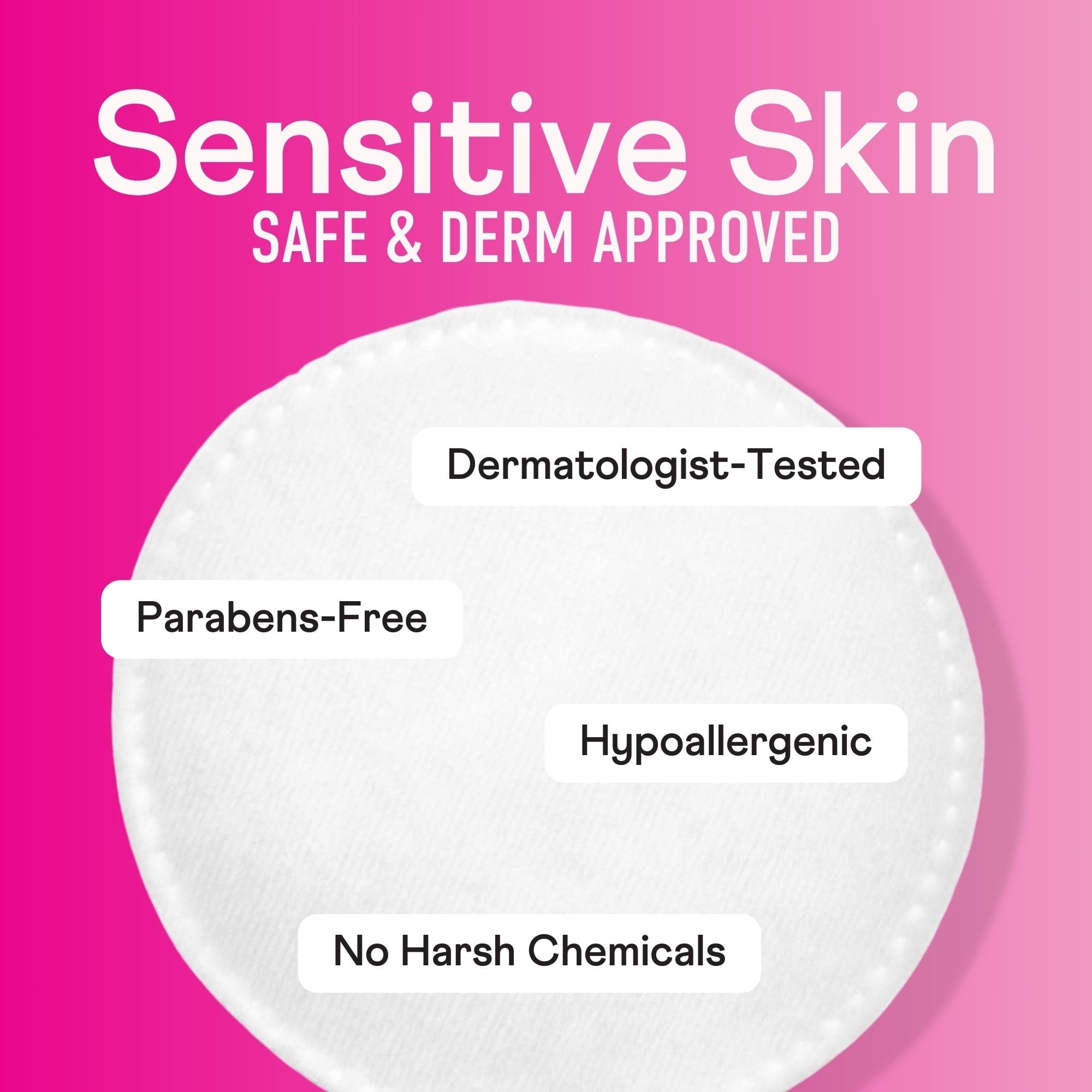 (3 pack) Swisspers Premium Cotton Rounds, 100% Pure Chlorine Free Cotton, Dermatologist Tested, Soft, Strong, Sensitive Skin Safe, Absorbent, Hypoallergenic, Cruelty-Free, Paraben Free, 100 Pads