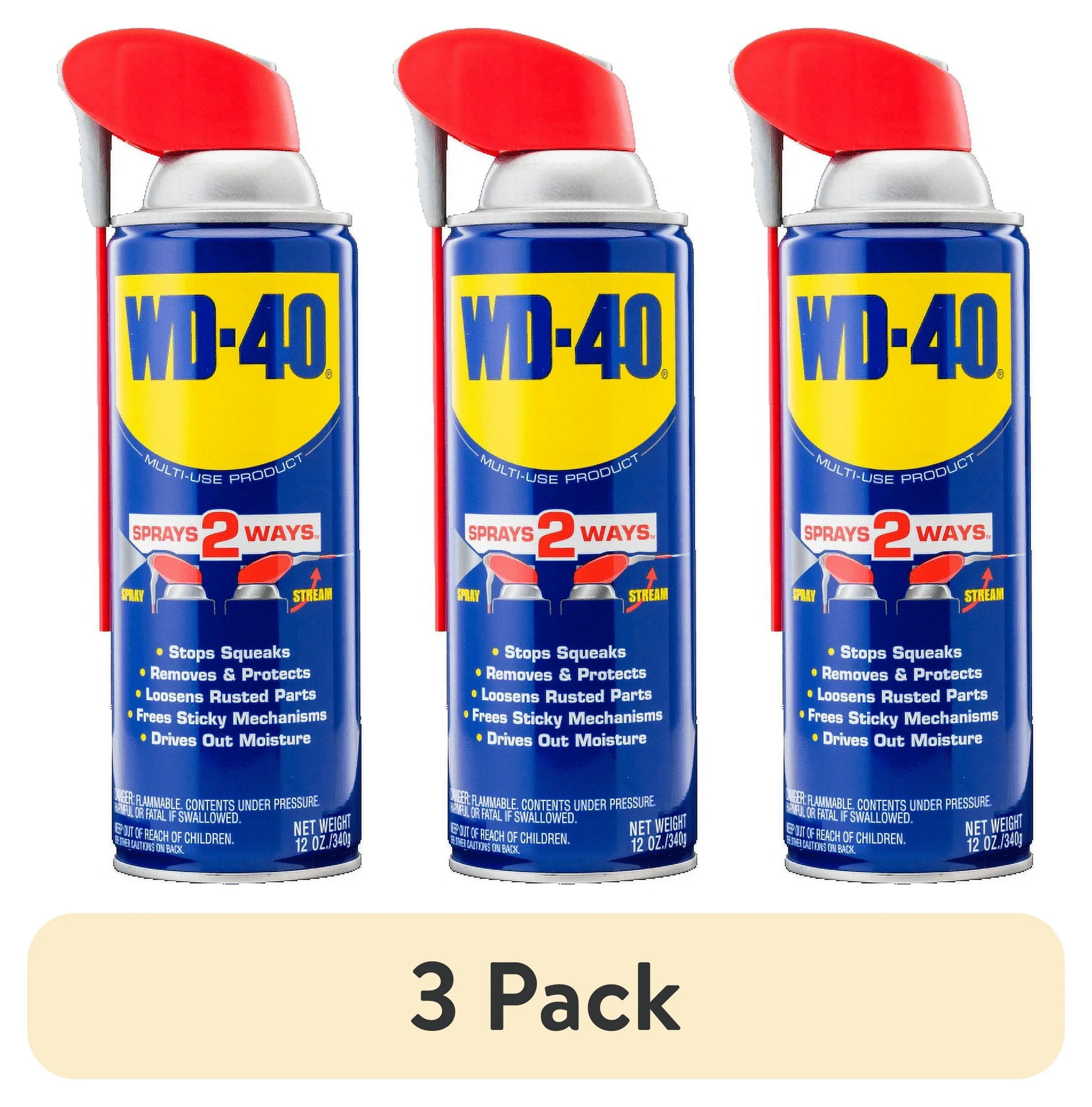 Classic WD-40 Formula, Multi-Use Product with Smart Straw Sprays 2 Ways, Multi-Purpose Lubricant Spray, 12 oz