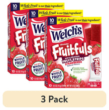 Welch's Fruitfuls strawberry soft fruit strips 3-pack with three boxes