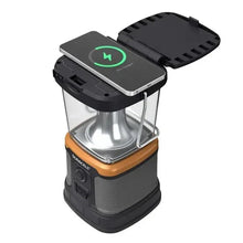 Duracell rechargeable lantern with green charging indicator on top panel
