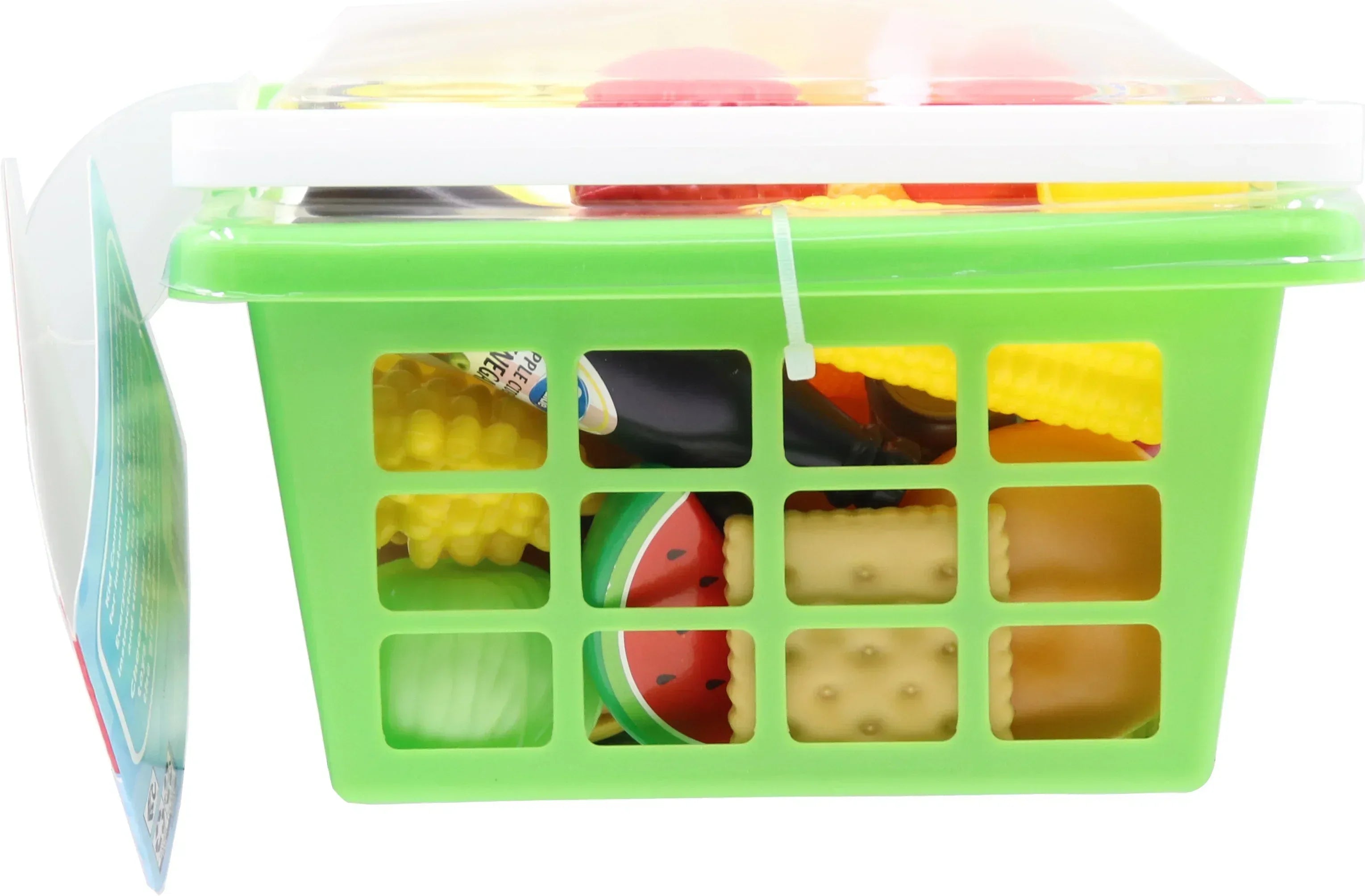 Kid Connection Play Food Basket, 100 Pieces, Toddler Toys - USA MEGA SHOP