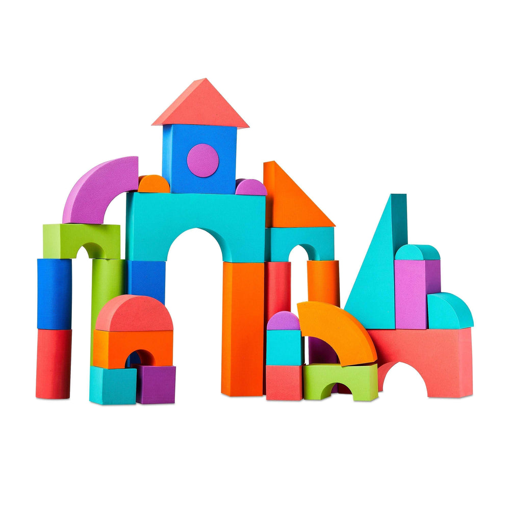 Spark.Create.Imagine Jumbo Foam Building Blocks, 53 Pieces for Ages 3+ - USA MEGA SHOP