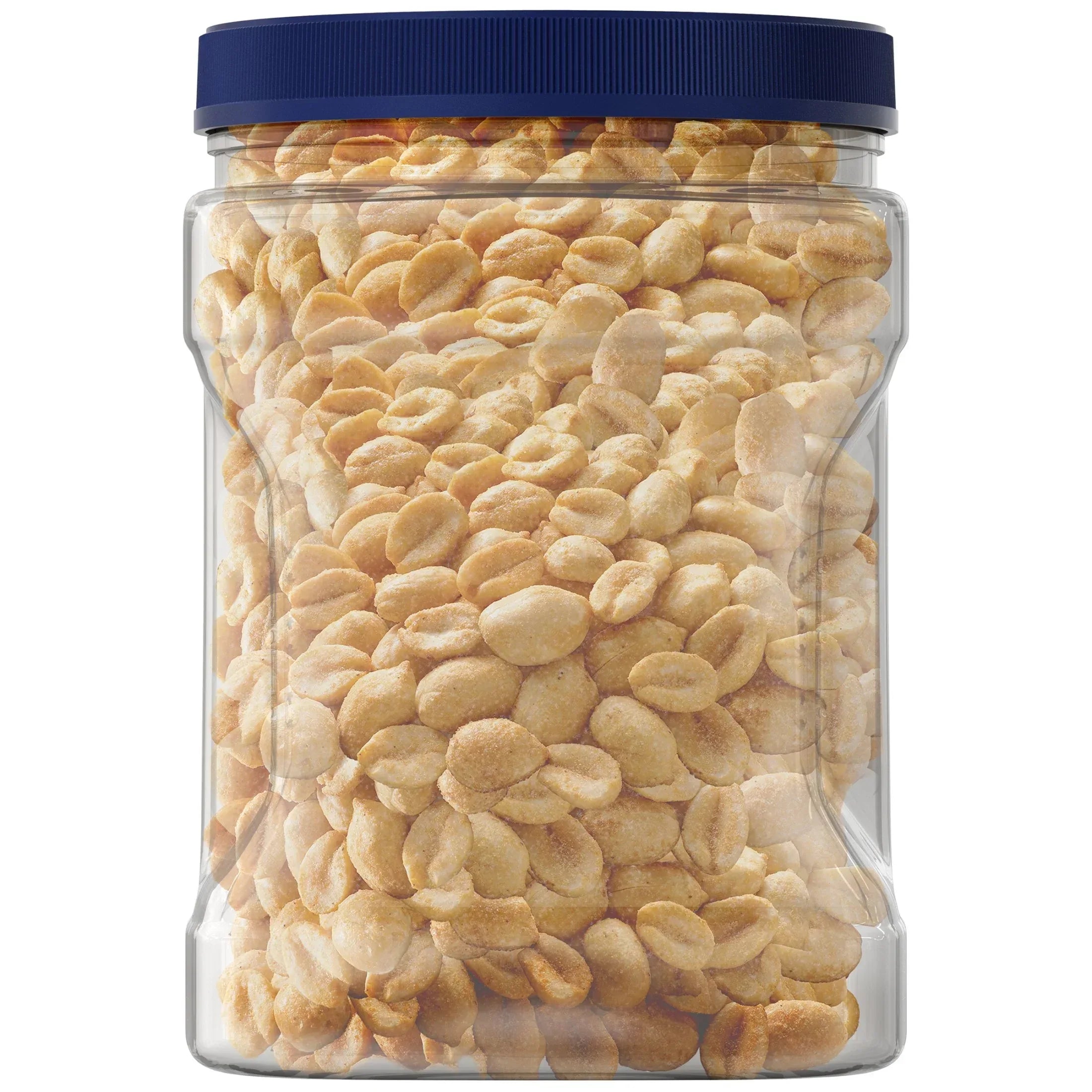 PLANTERS Lightly Salted Dry Roasted Peanuts, Party Snacks, Plant Based Protein, 2.16 lb Canister