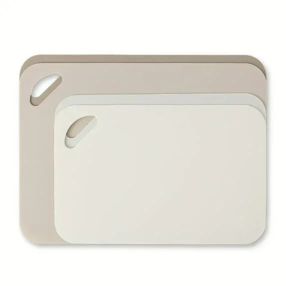 Thyme & Table 4-Piece Poly Cutting Mats SM 7.5"x11.4", MD 9.8"x13.4" - Cream