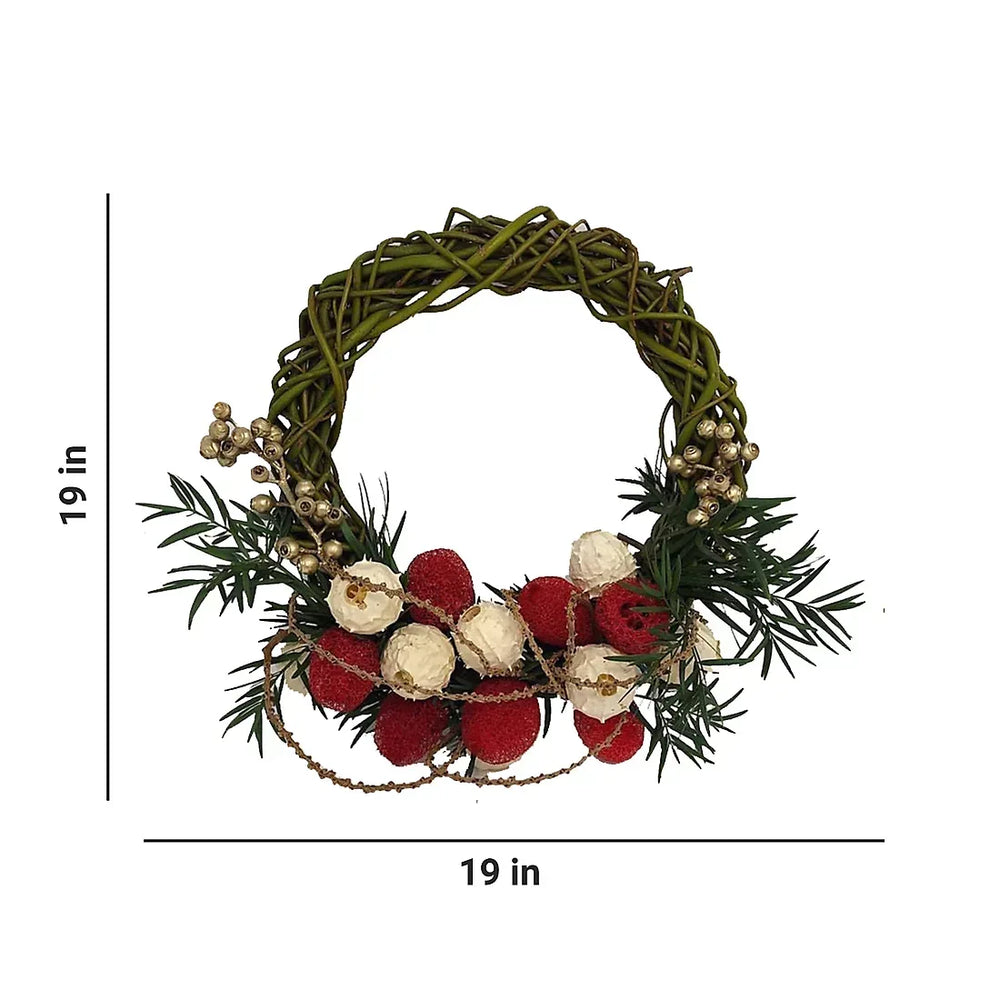 Tropical Golden Berry Wreath, 20" - USA MEGA SHOP