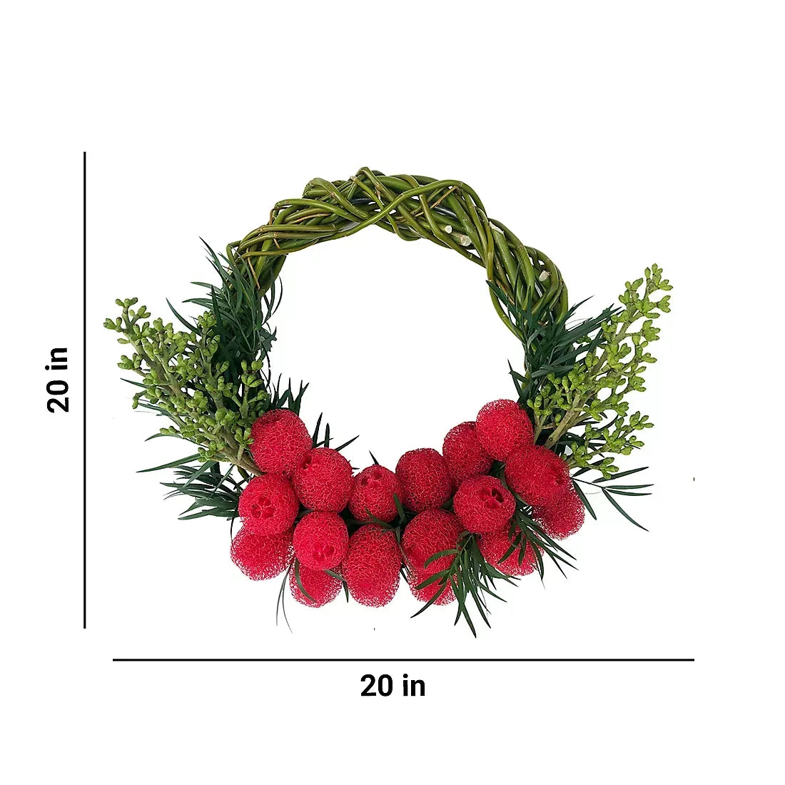 Tropical Noel Wreath, 20" - USA MEGA SHOP